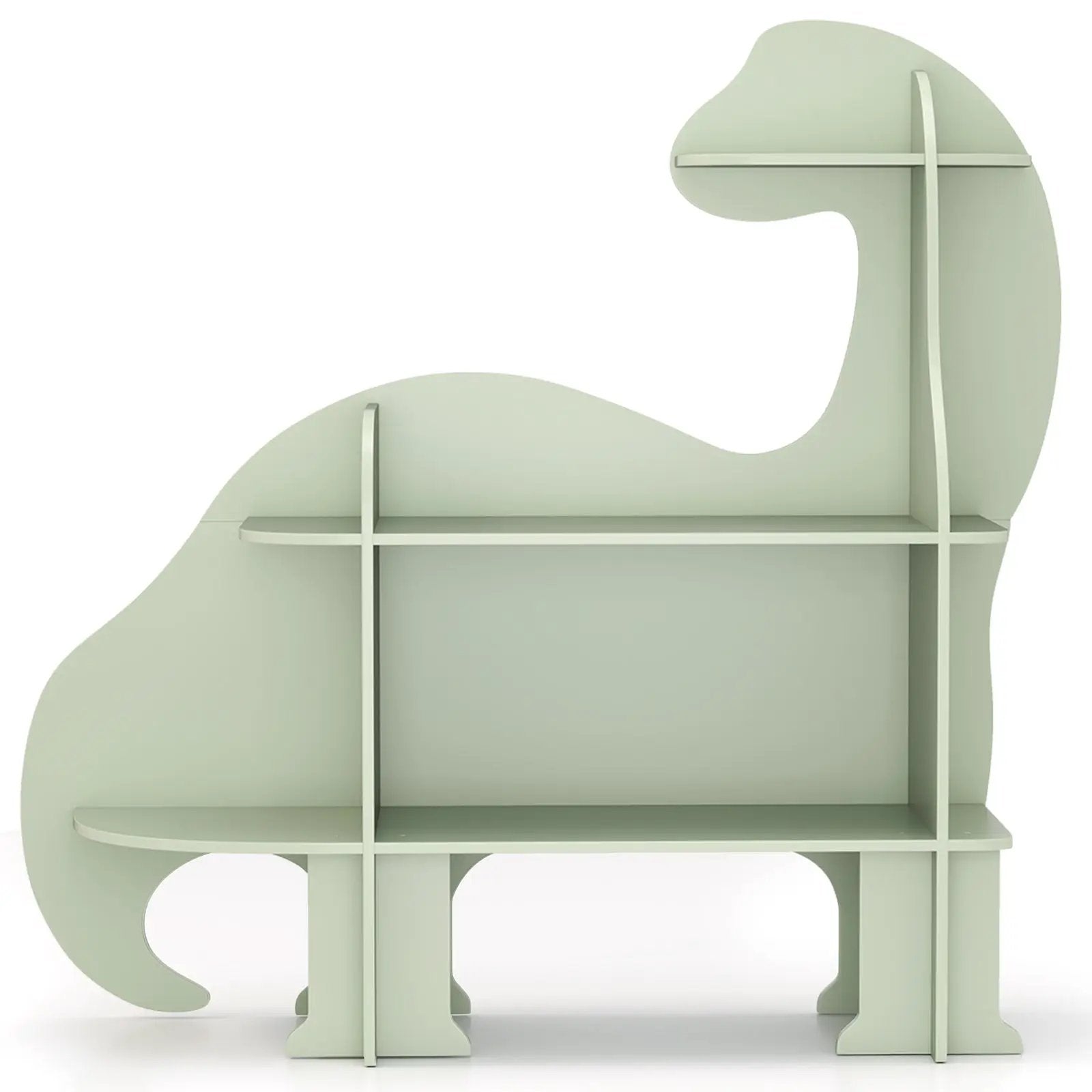 3-Tier Dinosaur Kids Bookshelf for Children-Green by DirectDeals