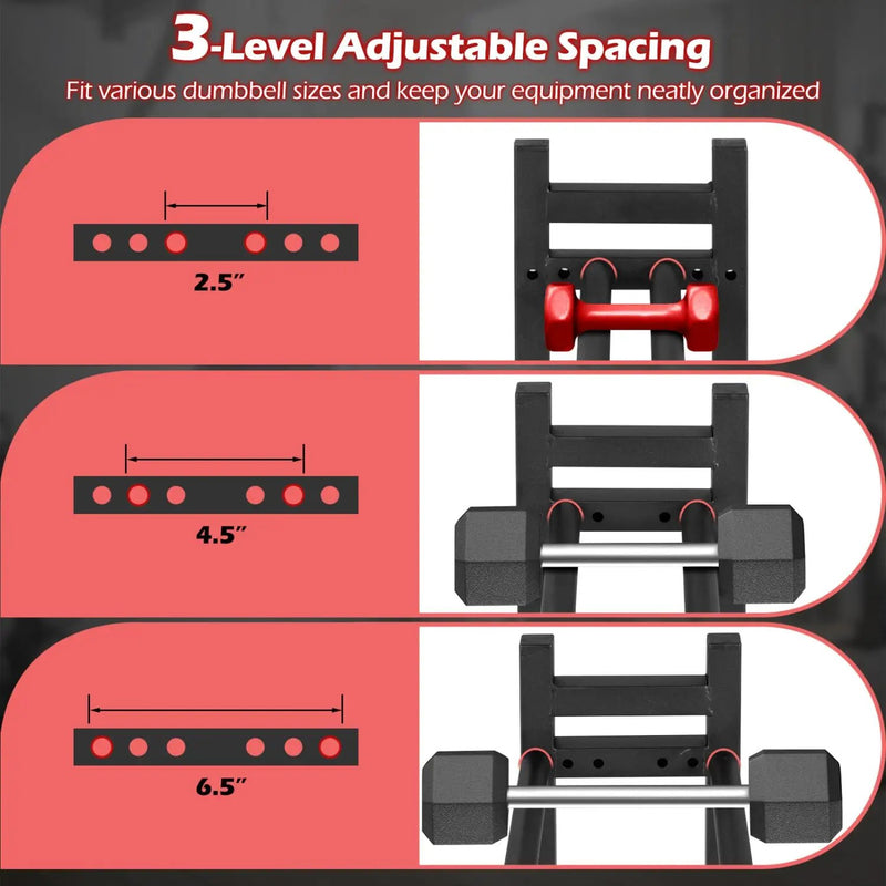 3-Tier Dumbbell Rack with 529 LB Capacity by DirectDeals