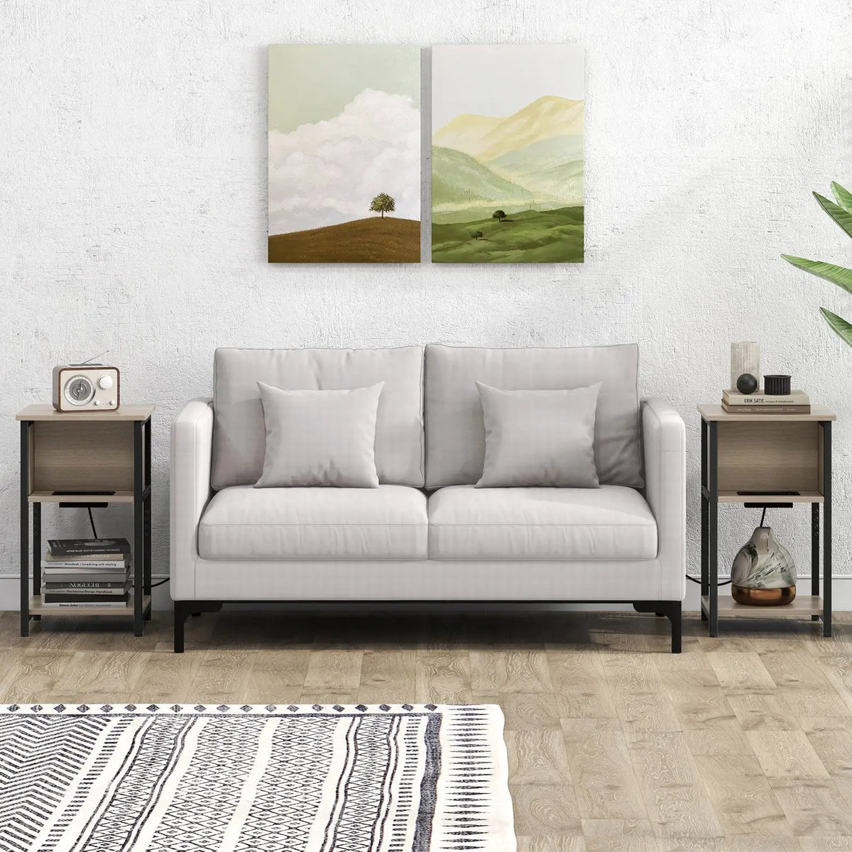 3-Tier End Table with USB Ports & Power Outlets, photo 6 of 9