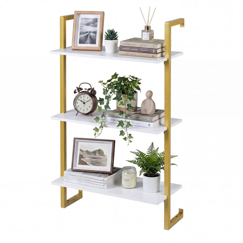 3-Tier Floating Modern Kitchen Shelf for Living Room Home Office and Bathroom by DirectDeals