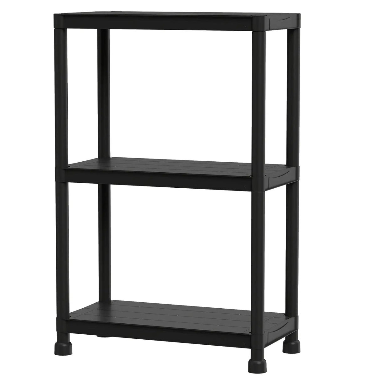 4-Tier Heavy-Duty Plastic Storage Shelves Freestanding Garage Shelving Unit, photo 8 of 24