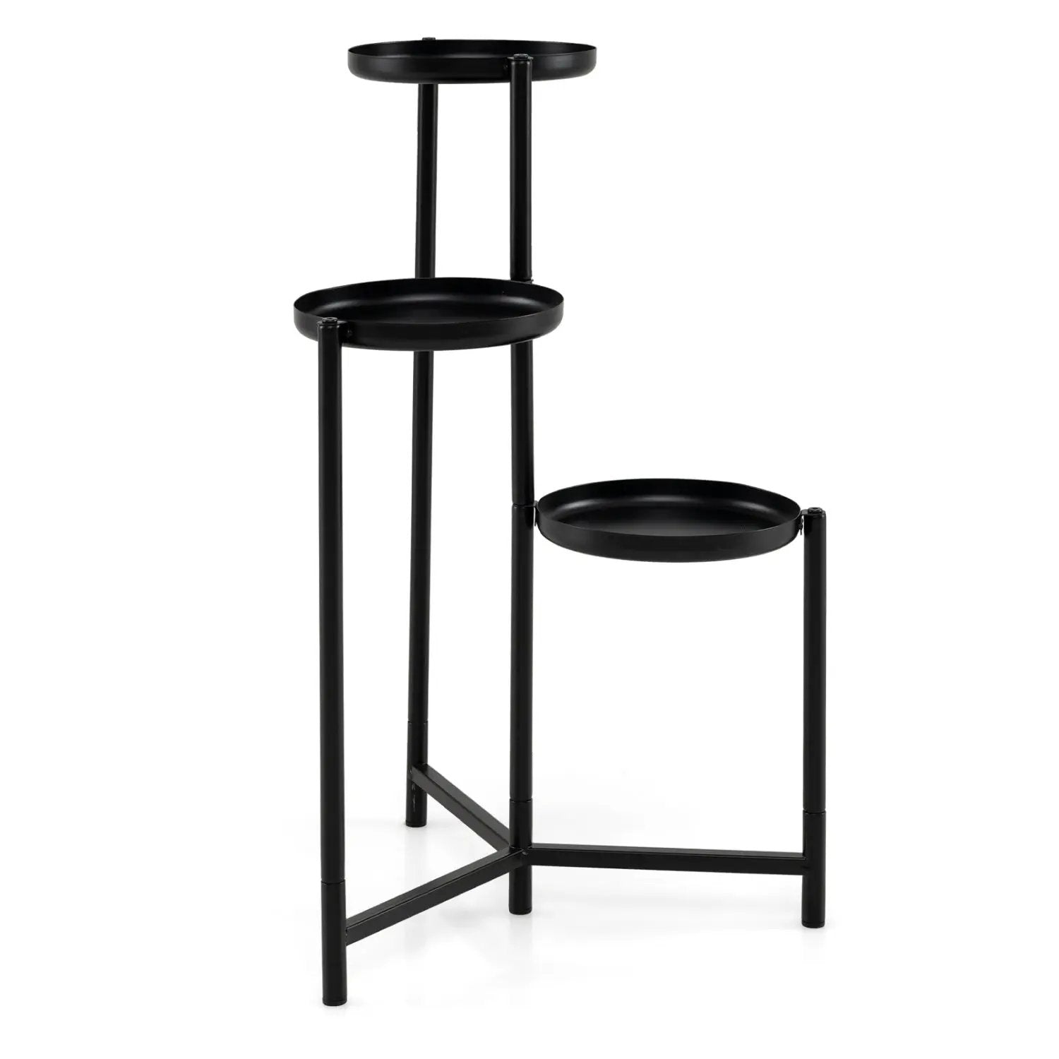 3-Tier Metal Plant Stand Indoor Outdoor Tall Corner Flower Pot Holder Display Rack by DirectDeals