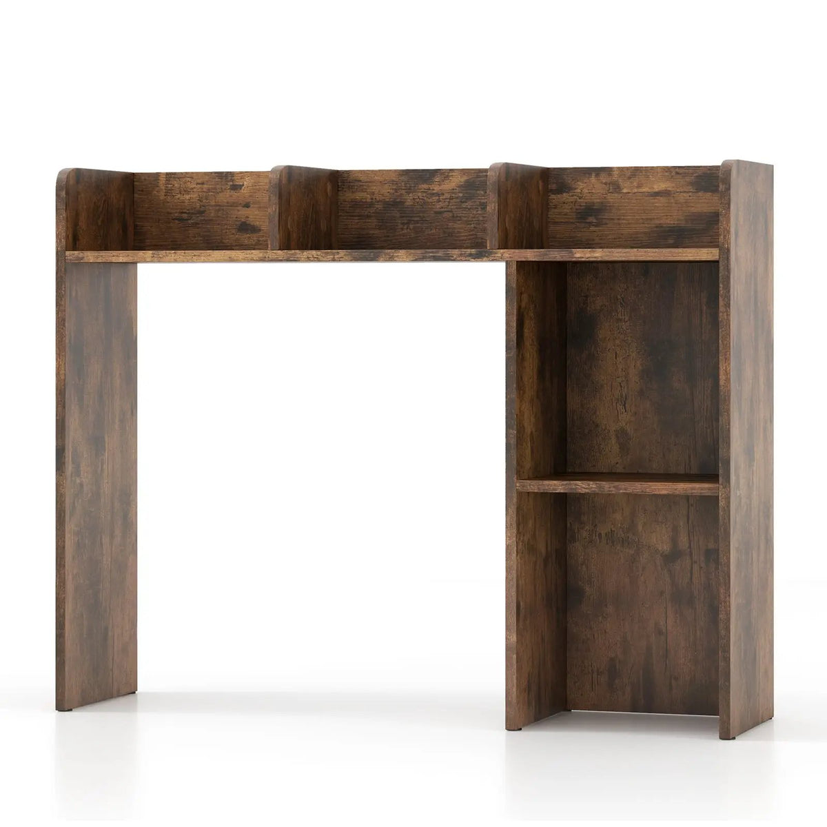 3-Tier Multipurpose Desk Bookshelf with 4 Shelves, photo 3 of 13
