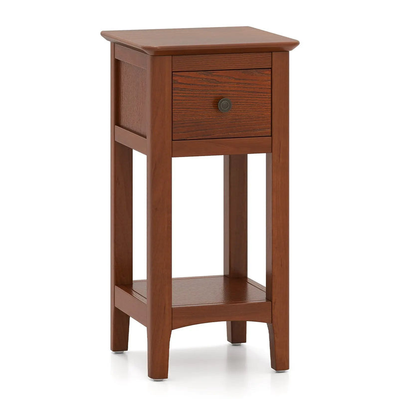 3-Tier Nightstand with Drawer and Open Storage Shelf by DirectDeals