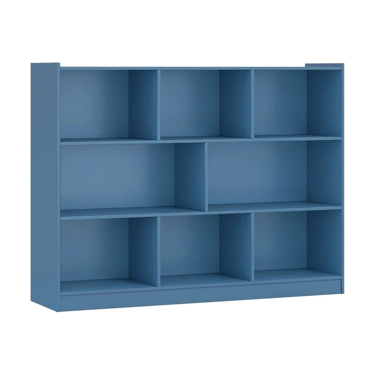 3-Tier Open Bookcase 8-Cube Floor Standing Storage Shelves, photo 11 of 12