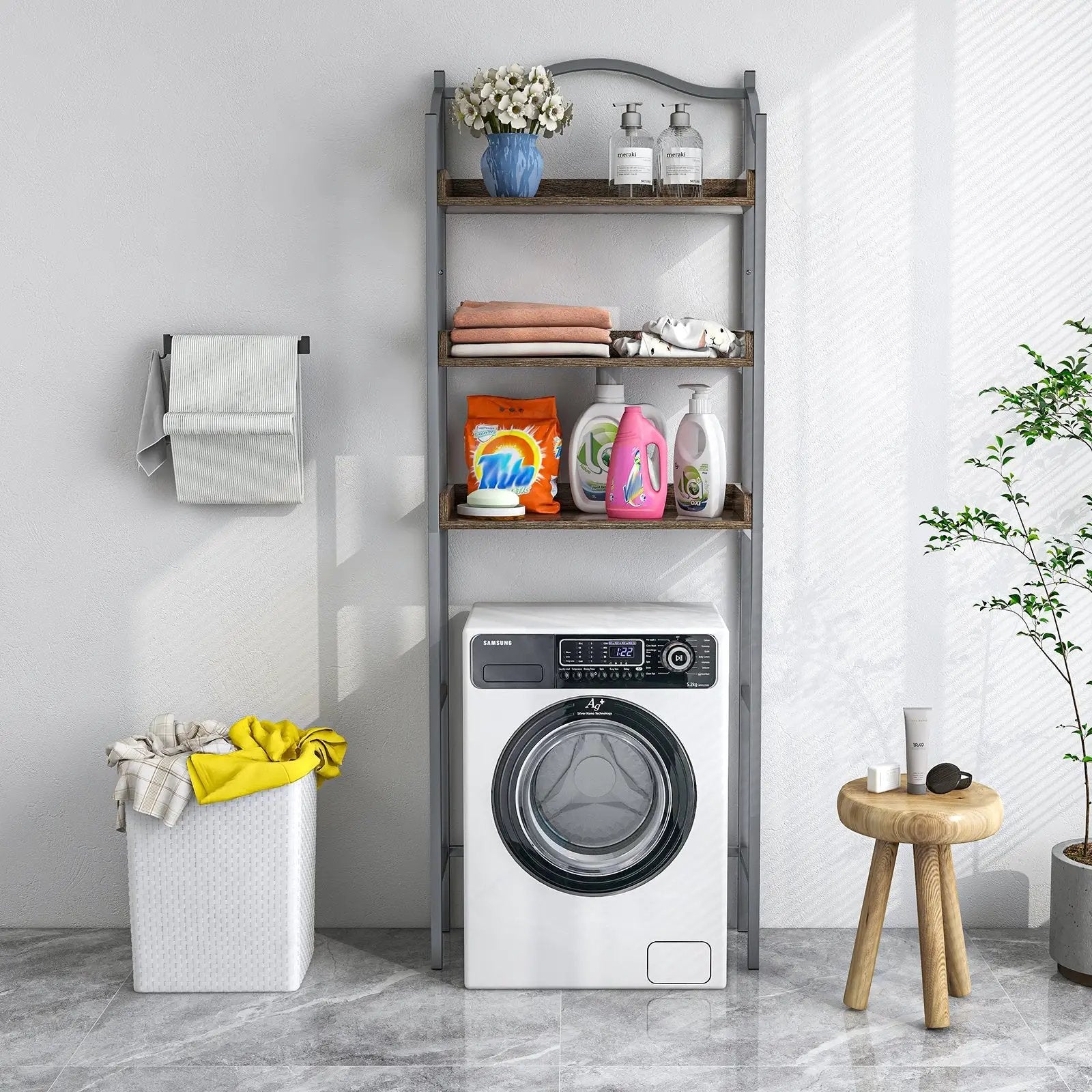 3-Tier Over-The-Toilet Bathroom Spacesaver Storage Rack by DirectDeals