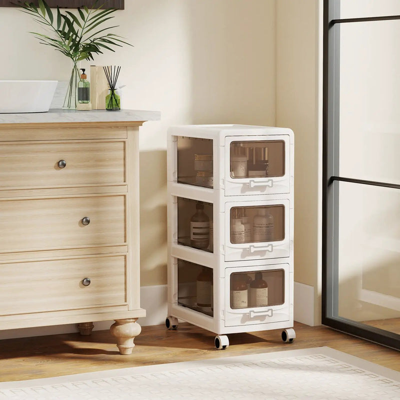 Tall Ladder Shelf with Storage Cabinet Narrow Wall Mounted Ladder Bookcase by DirectDeals