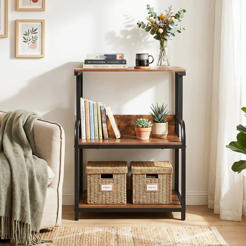 3-Tier Rolling Printer Stand with Adjustable Shelf by DirectDeals