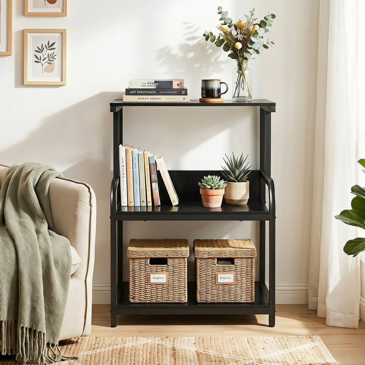 3-Tier Rolling Printer Stand with Adjustable Shelf, photo 10 of 24
