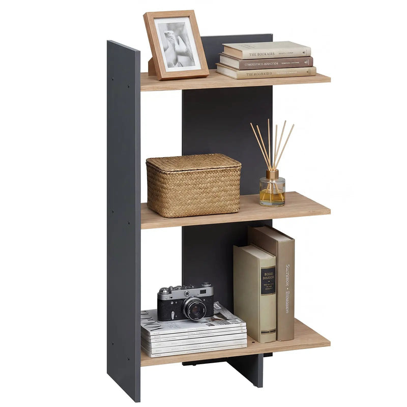 3 Tier Wooden Bookshelf with Anti-Tipping Kit by DirectDeals