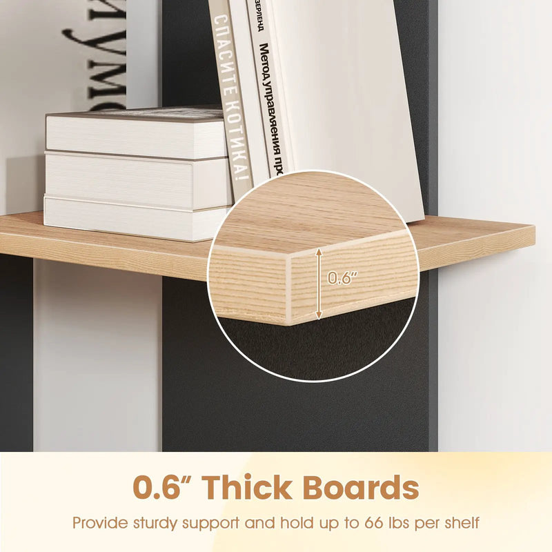 3 Tier Wooden Bookshelf with Anti-Tipping Kit by DirectDeals