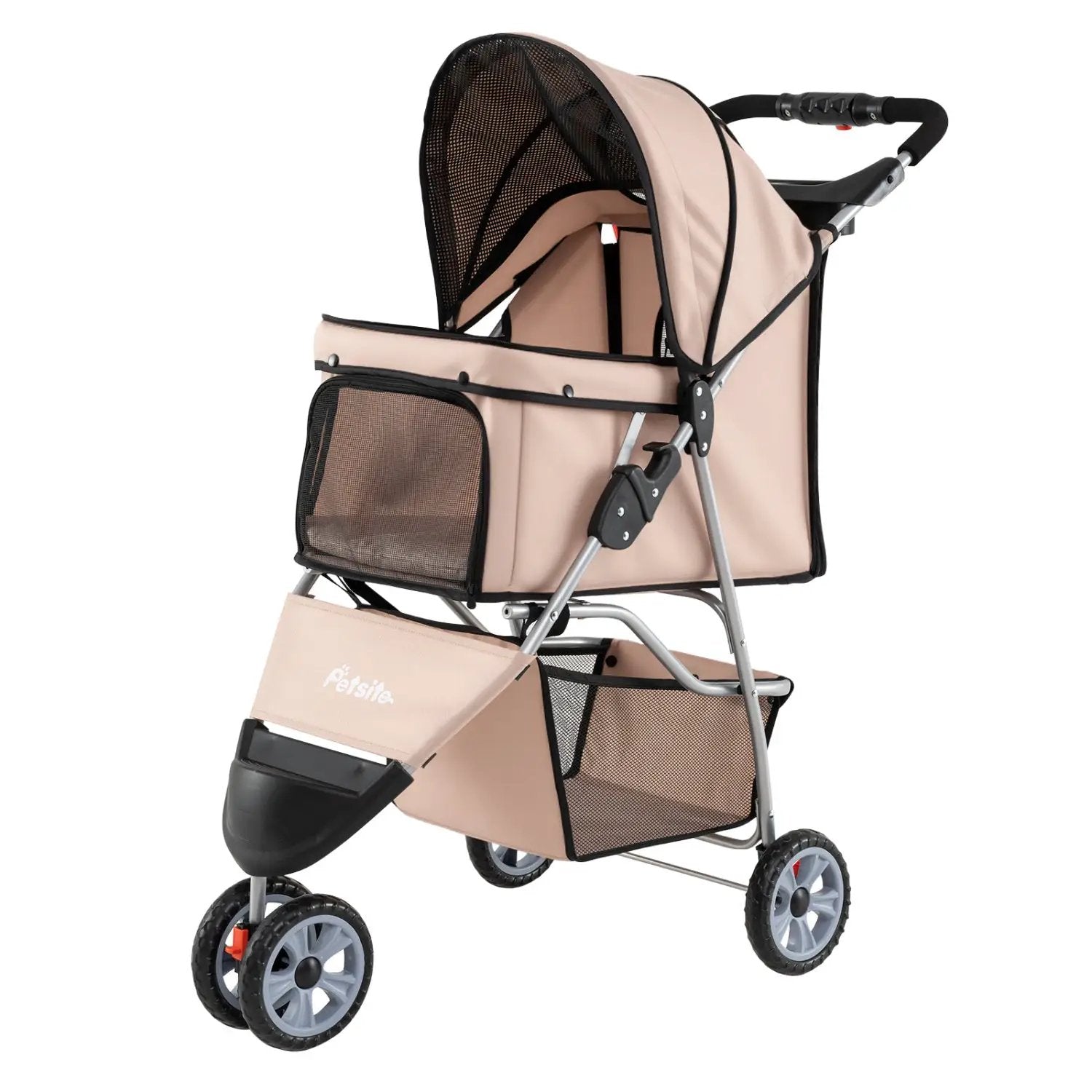 3 Wheel Pet Stroller for Small Dogs Cats up to 33 LBS by DirectDeals
