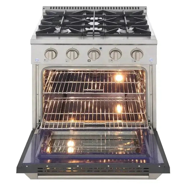 Kucht 30” Pro-Style Kitchen Dual Fuel Range - KDF302/LP-GR by Farmhouse Kitchen and Bath