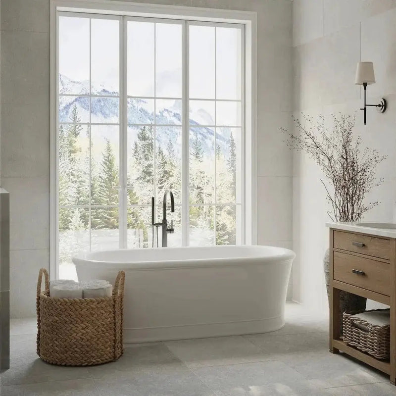 ZLINE Emerald Bay Bath Tub Filler in Matte Black EMBY-BTF-MB by Farmhouse Kitchen and Bath