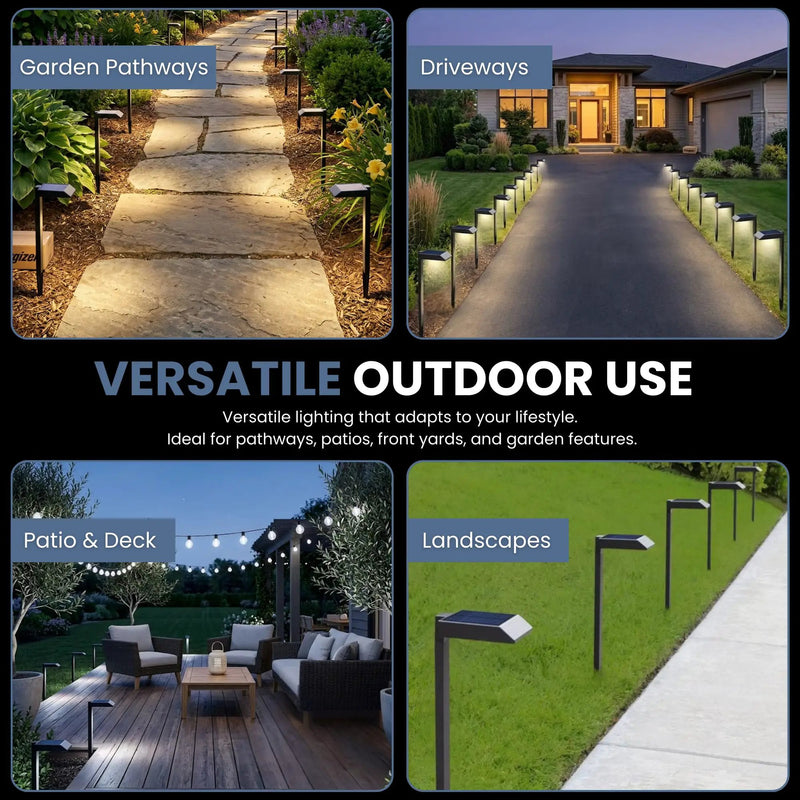 SmartYard Solar LED Pathway Lights 30 Lumen Modern Down Light , 6-Pack by Outdoor Solar Outlet