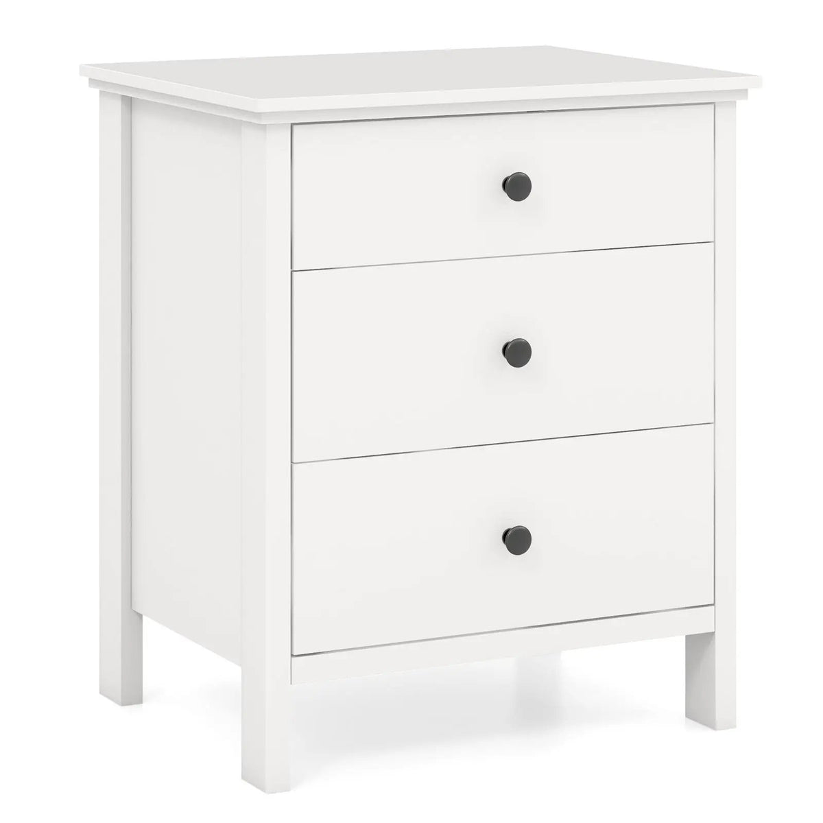 3-Drawer Wooden Nightstand Modern Bedside Table, photo 10 of 10