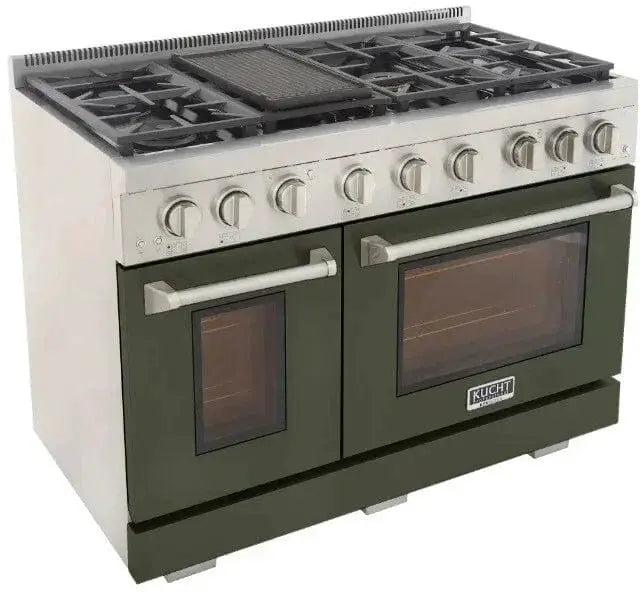 Kucht 48" Freestanding Professional Gas Range KFX4800X-G by Farmhouse Kitchen and Bath