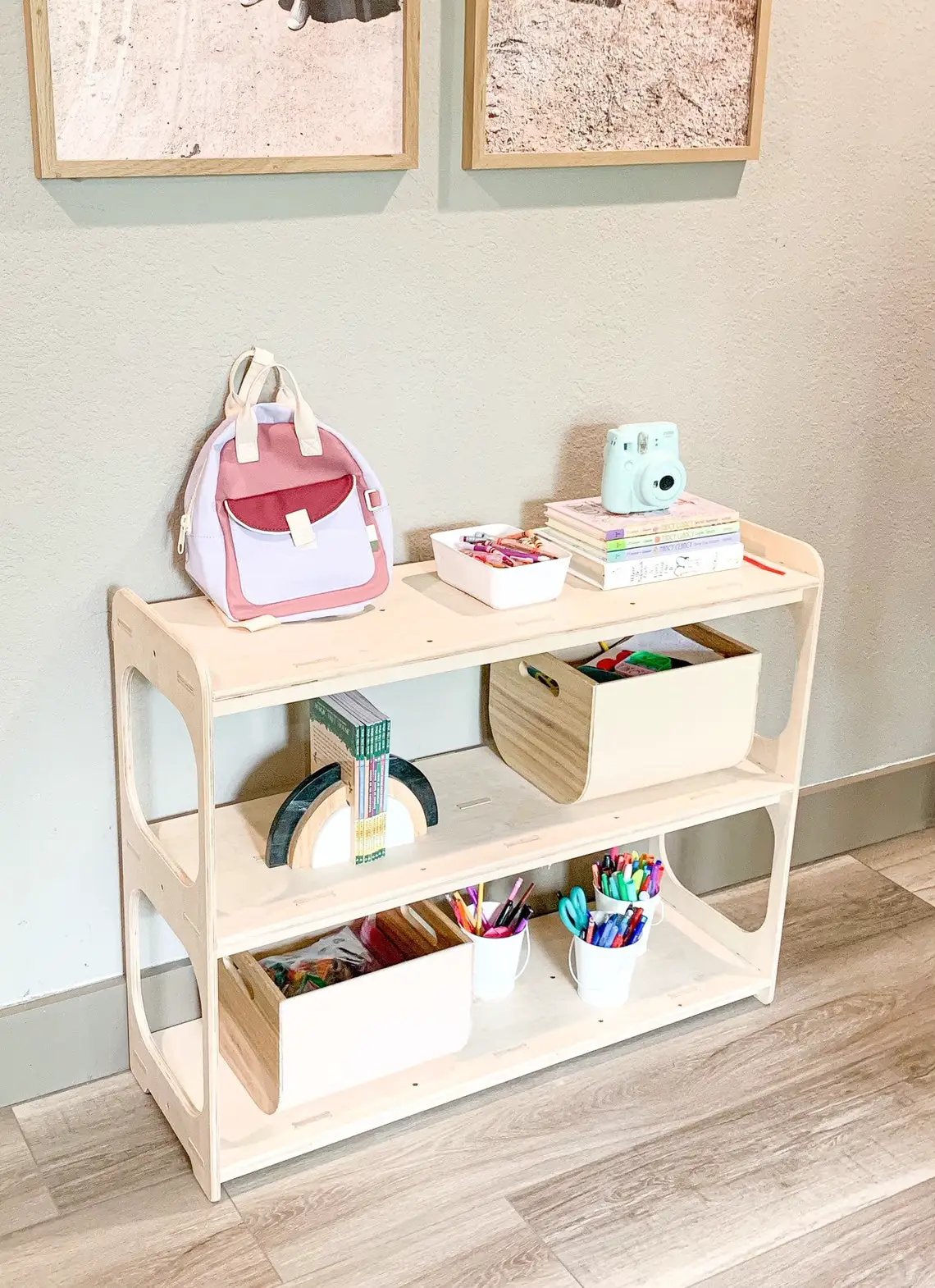 RILEY- Open Sided Toy Shelf by Bush Acres