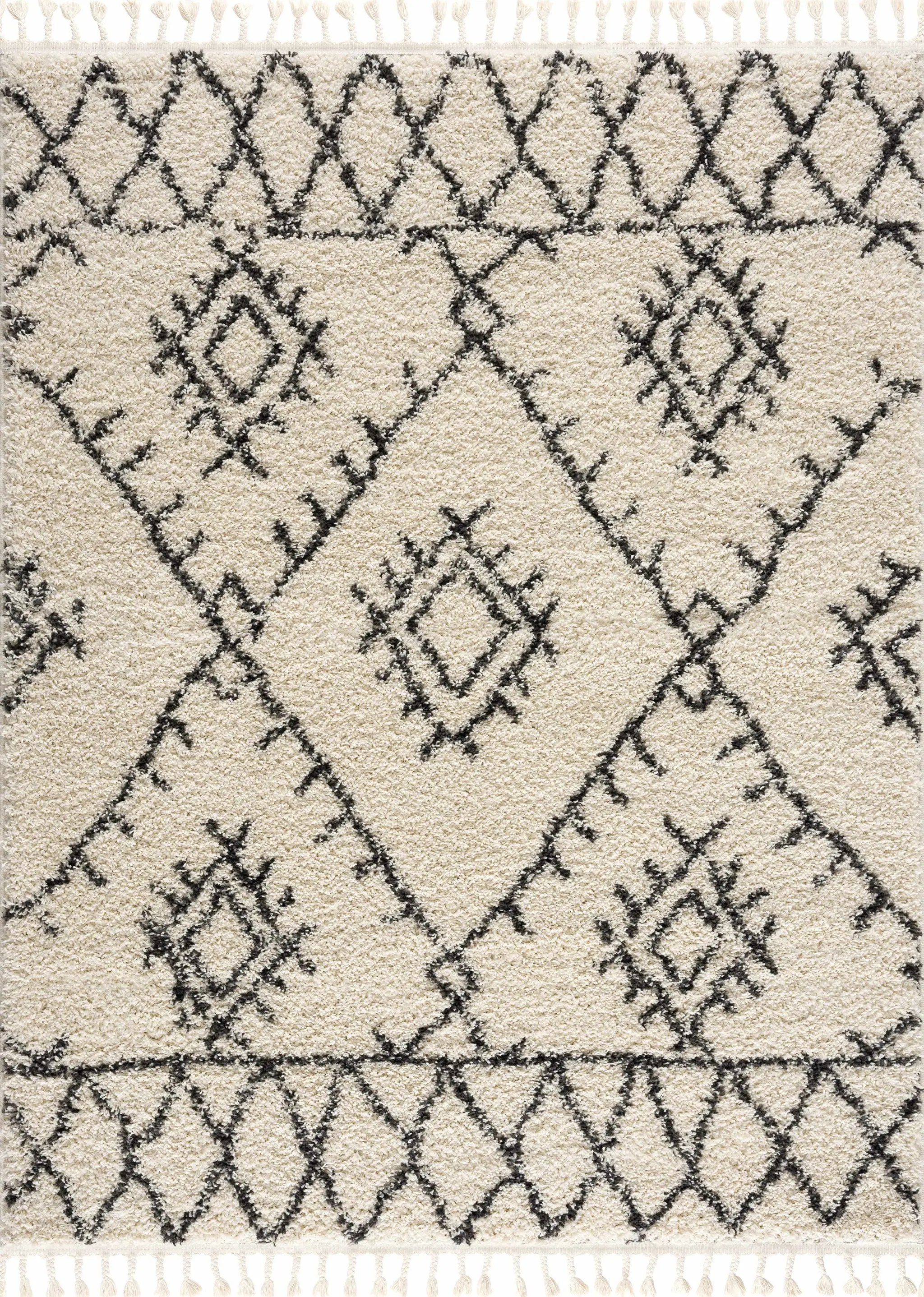 Emlenton Berber Shag with Tassels - Clearance by Boutique Rugs