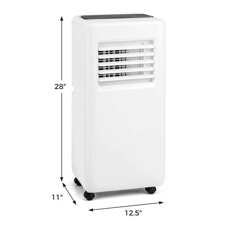 3-in-1 8000 BTU Portable Air Conditioner with Remote Control-White by DirectDeals