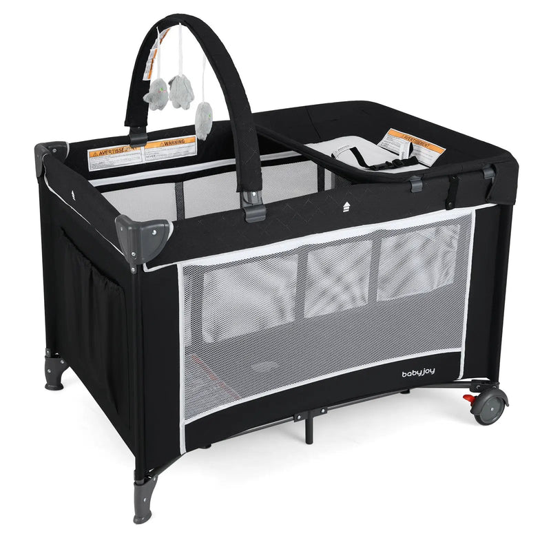 3-in-1 Portable Baby Crib and Playpen with Changing Table by DirectDeals