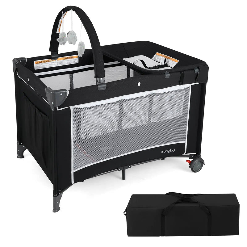 3-in-1 Portable Baby Crib and Playpen with Changing Table by DirectDeals