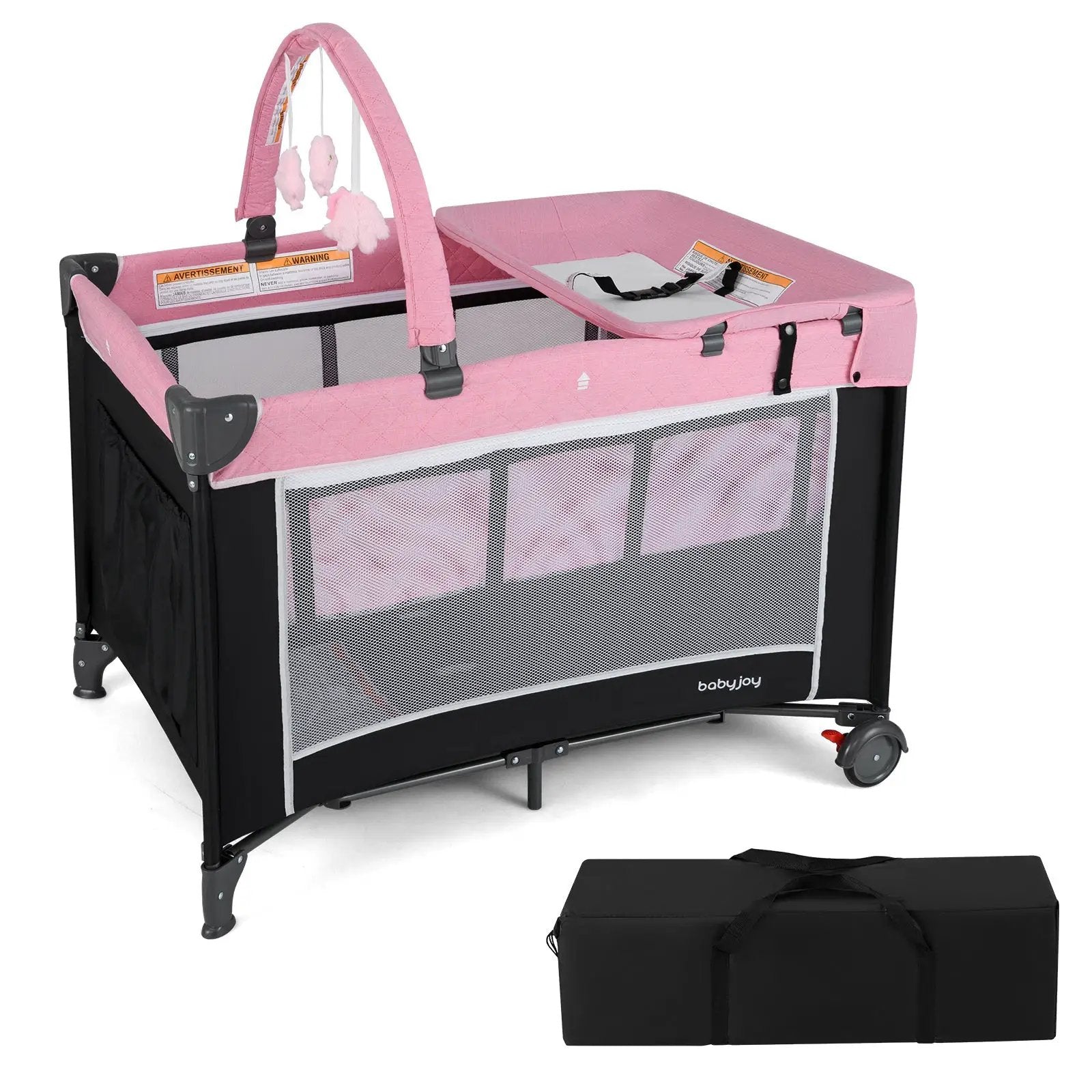 3-in-1 Portable Baby Crib and Playpen with Changing Table by DirectDeals