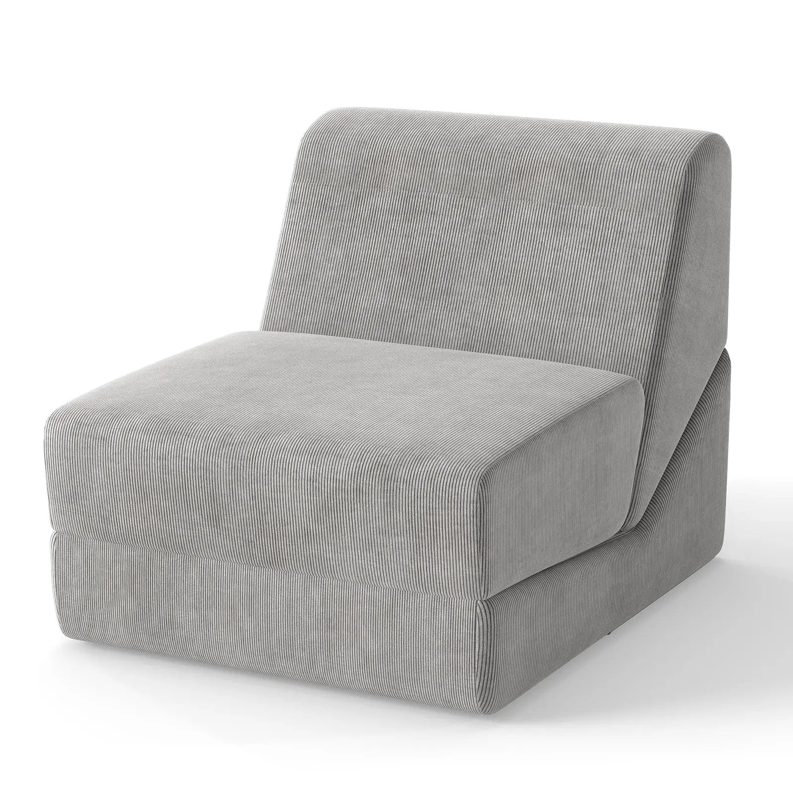 3-in-1 Folding Sofa Bed with Washable Zippered Cover-Gray by DirectDeals