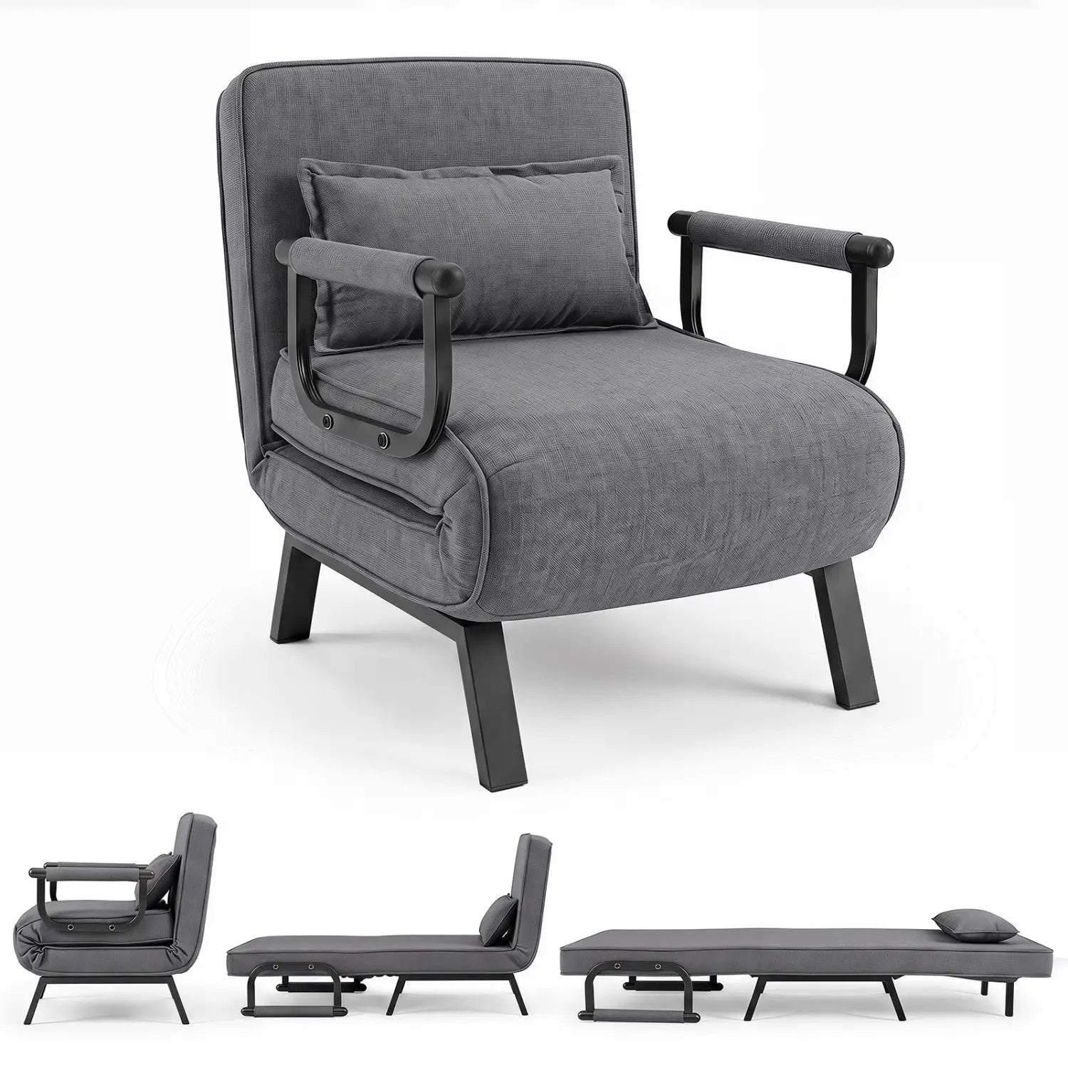 3-in-1 Folding Sofa Bed with Adjustable Backrest by DirectDeals