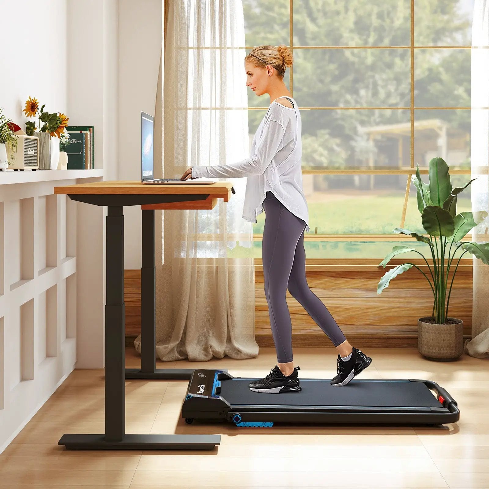 3 in 1 Folding Treadmill with Remote Control and LED Display by DirectDeals