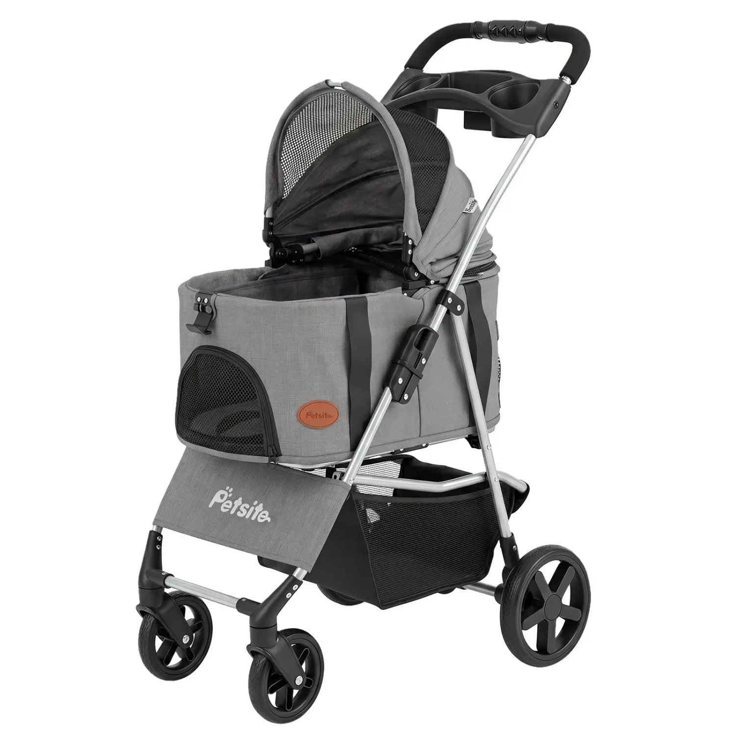 3-in-1 Foldable Pet Stroller for Small to Medium Dogs by DirectDeals