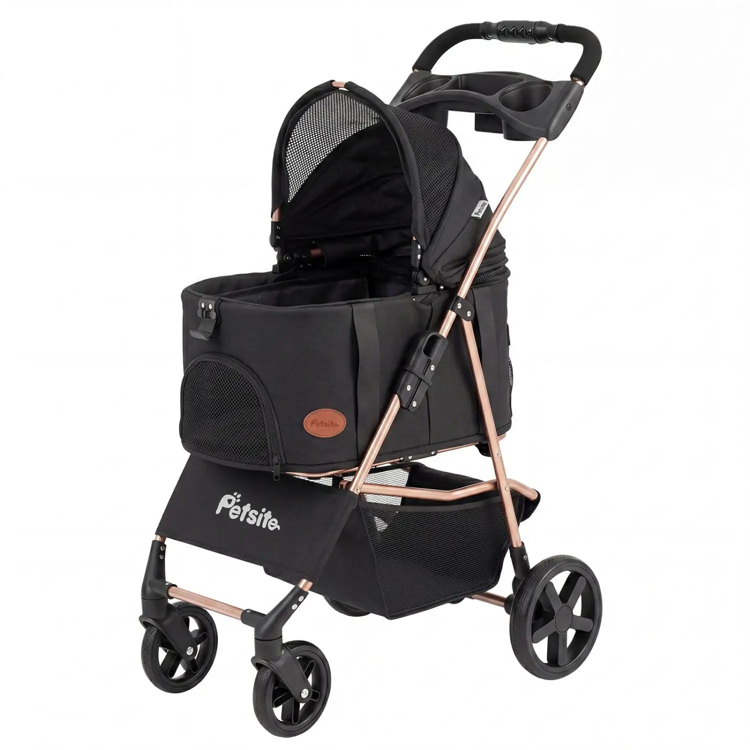3-in-1 Foldable Pet Stroller for Small to Medium Dogs by DirectDeals