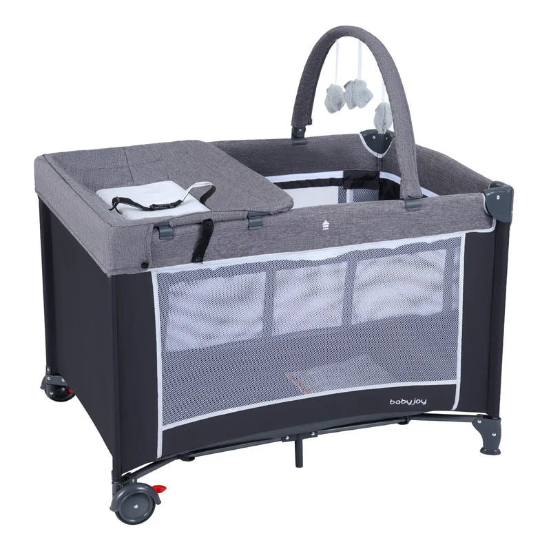 3-in-1 Portable Baby Crib and Playpen with Changing Table by DirectDeals