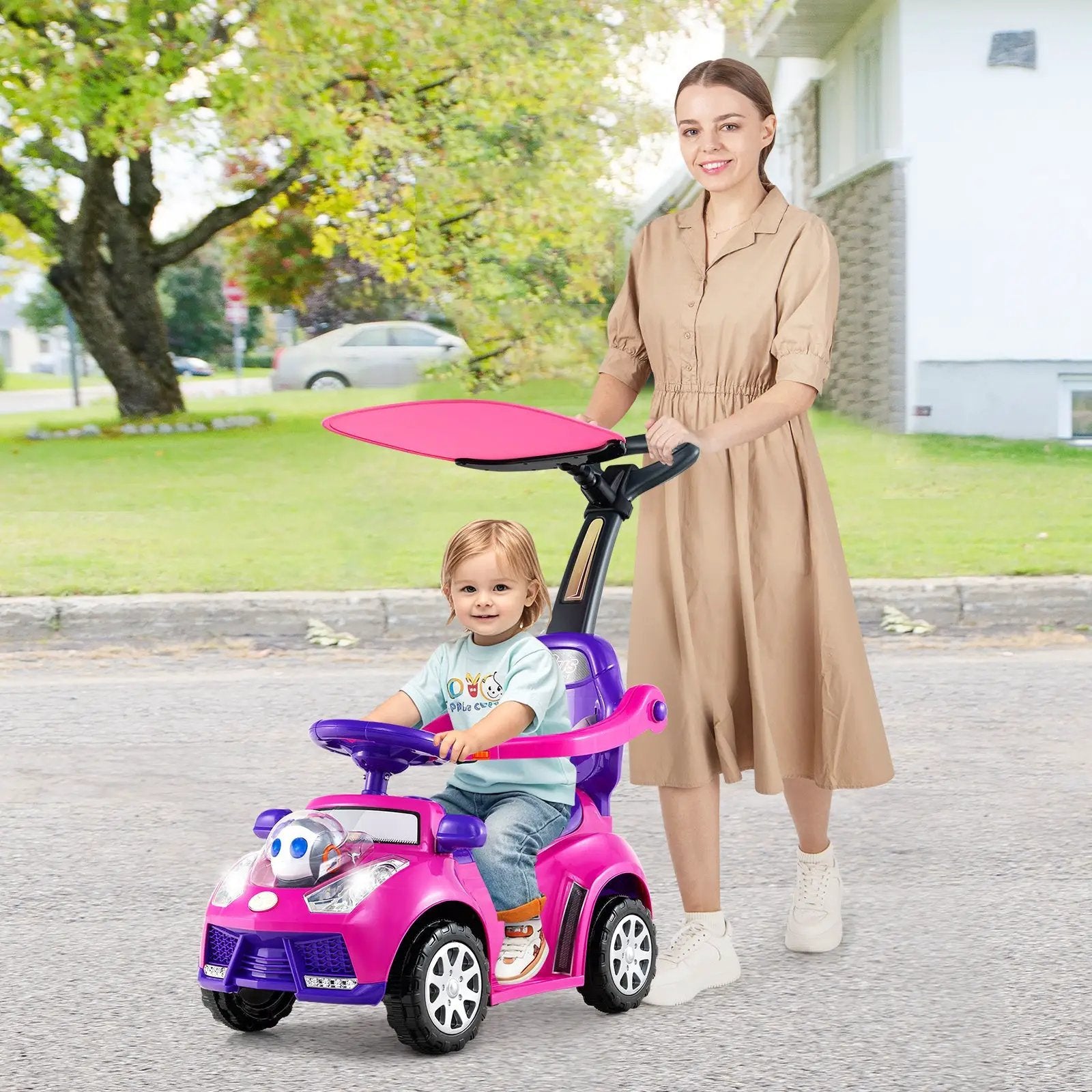 3 in 1 Push Car for Toddler Stroller Sliding Walking Car for Boys and Girls by DirectDeals