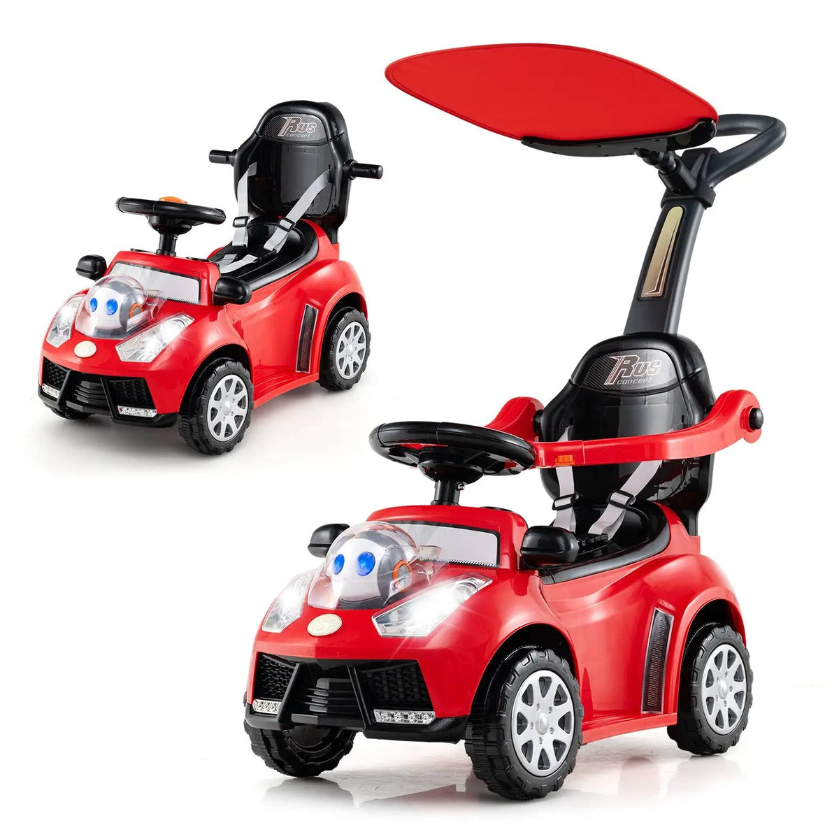 3 in 1 Push Car for Toddler Stroller Sliding Walking Car for Boys and Girls, photo 16 of 24