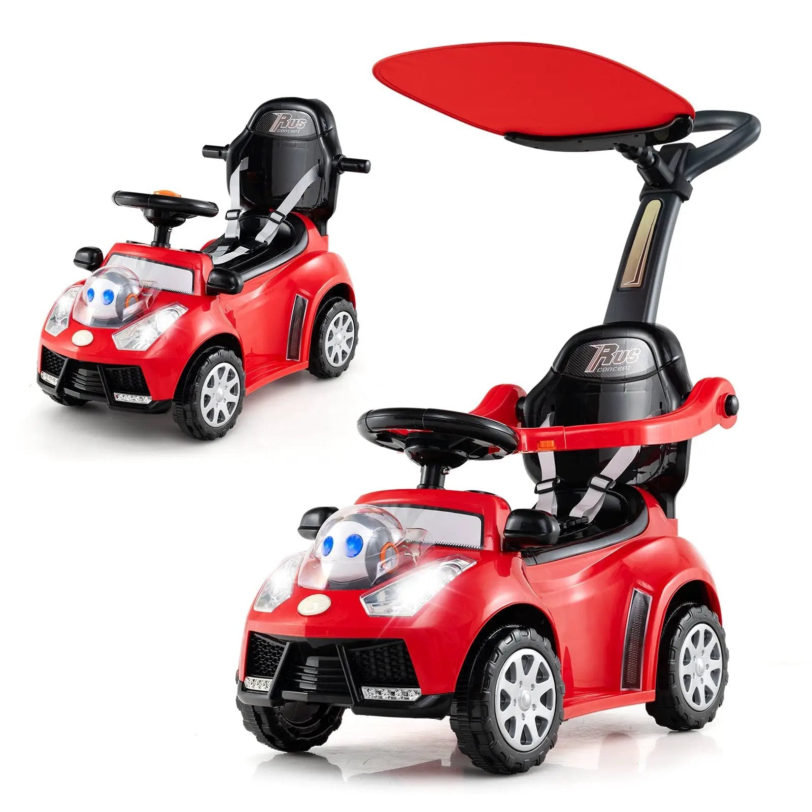 3 in 1 Push Car for Toddler Stroller Sliding Walking Car for Boys and Girls by DirectDeals
