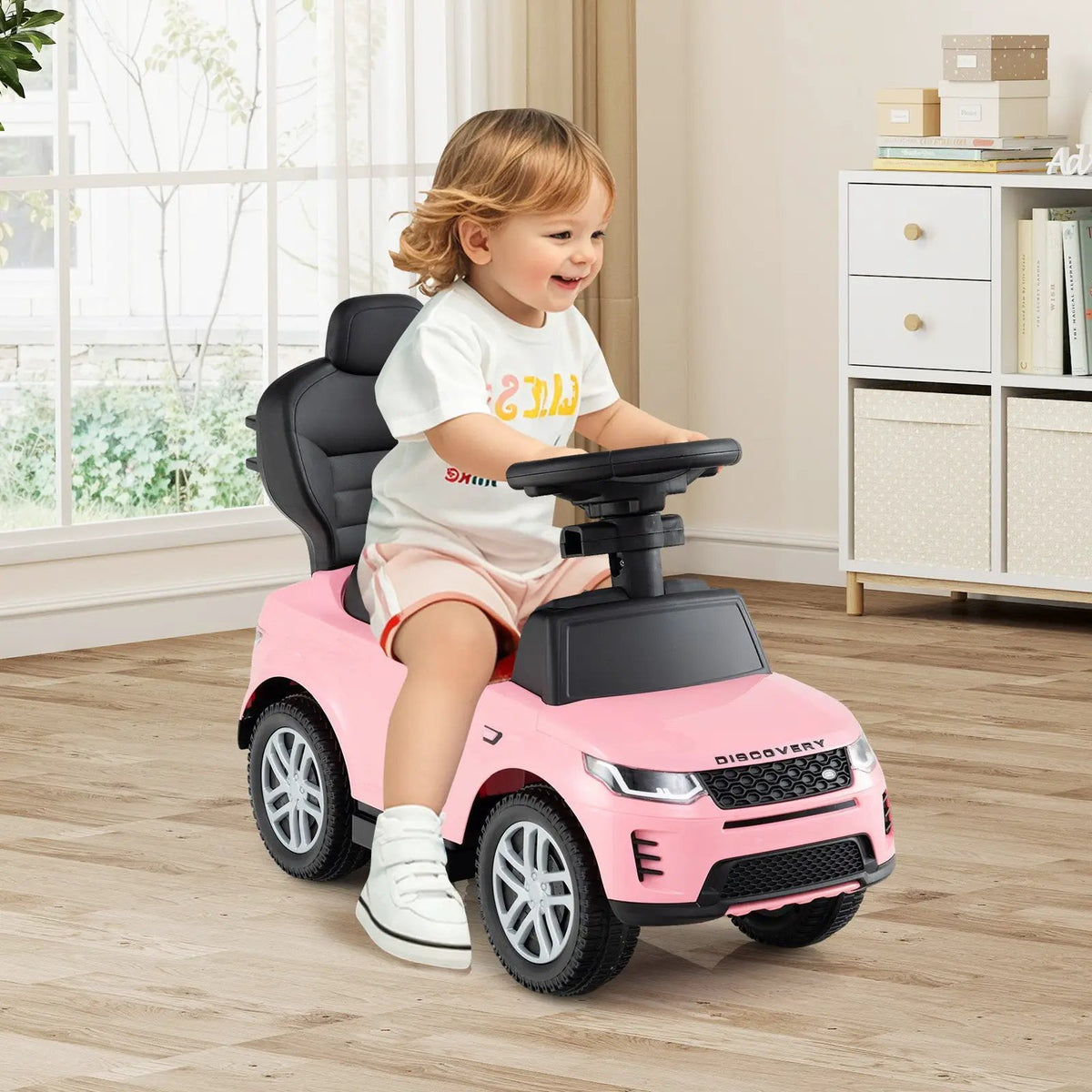 3 in 1 Push Car with Removable Handle and Guardrail for Kids 18-36 Months Old, photo 3 of 32