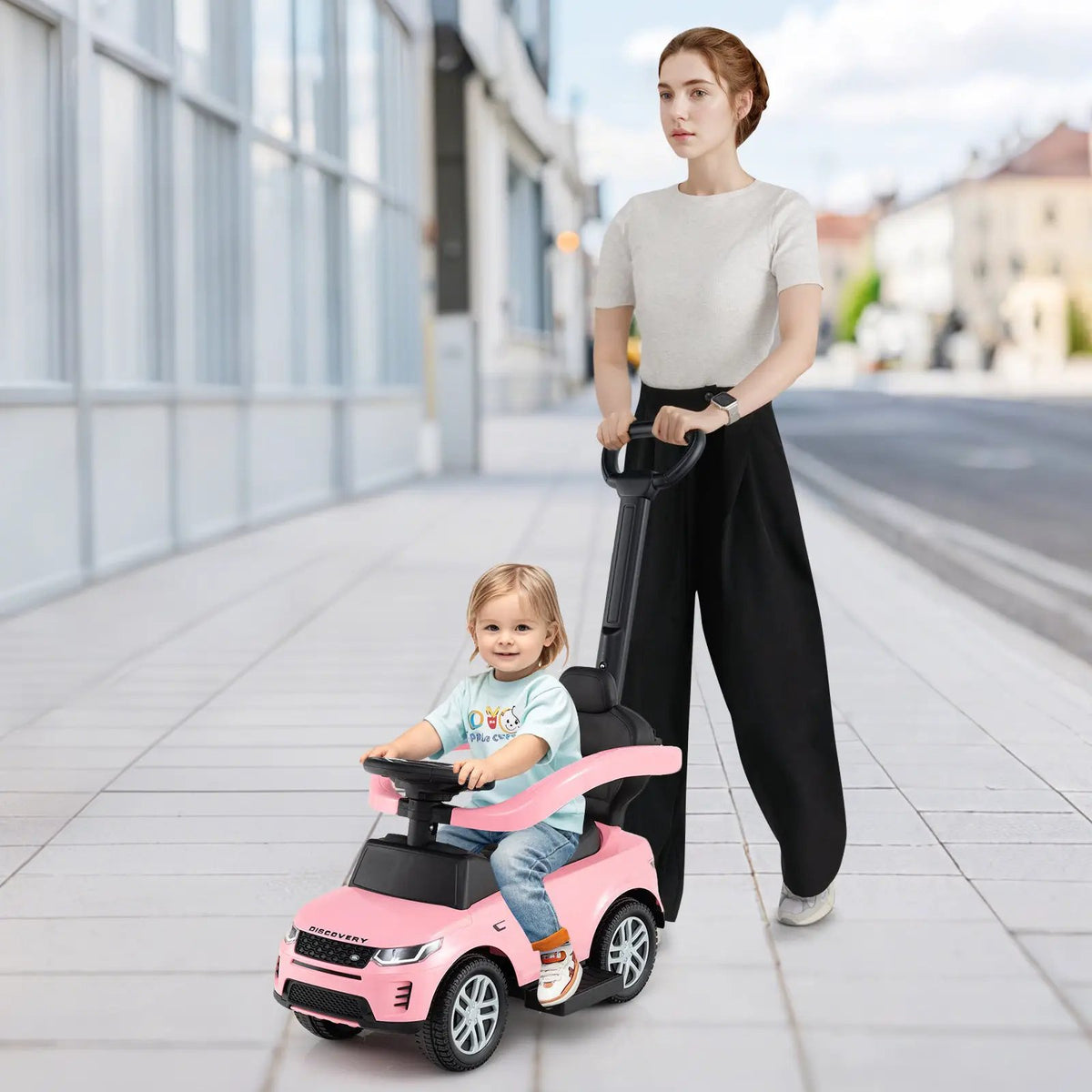 3 in 1 Push Car with Removable Handle and Guardrail for Kids 18-36 Months Old, photo 6 of 32