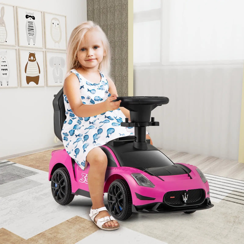 3-in-1 Ride on Push Car Maserati Licensed Sliding Car with Music by DirectDeals