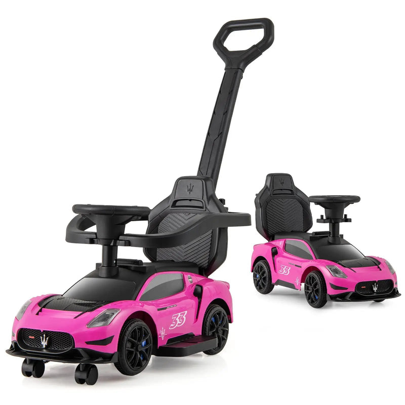 3-in-1 Ride on Push Car Maserati Licensed Sliding Car with Music by DirectDeals