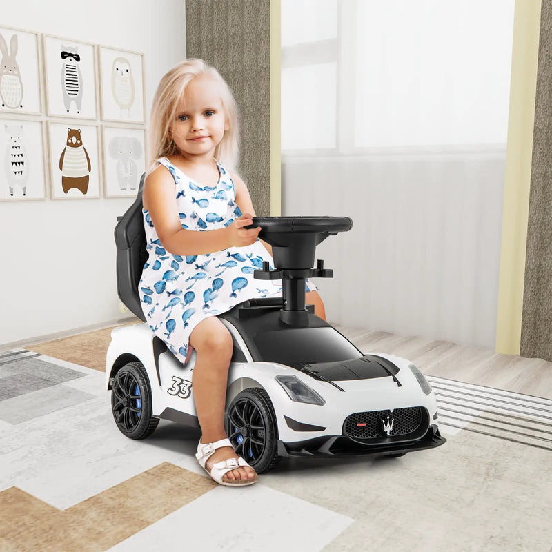 3-in-1 Ride on Push Car Maserati Licensed Sliding Car with Music by DirectDeals