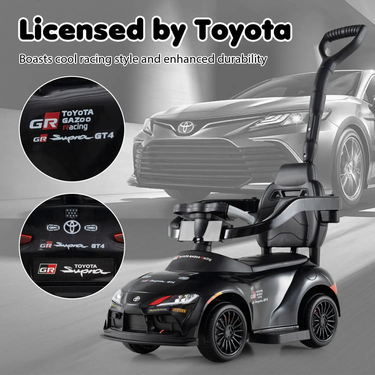 3-in-1 Toyota Licensed Foot-to-Floor Stroller Sliding Walking Toy, photo 30 of 32