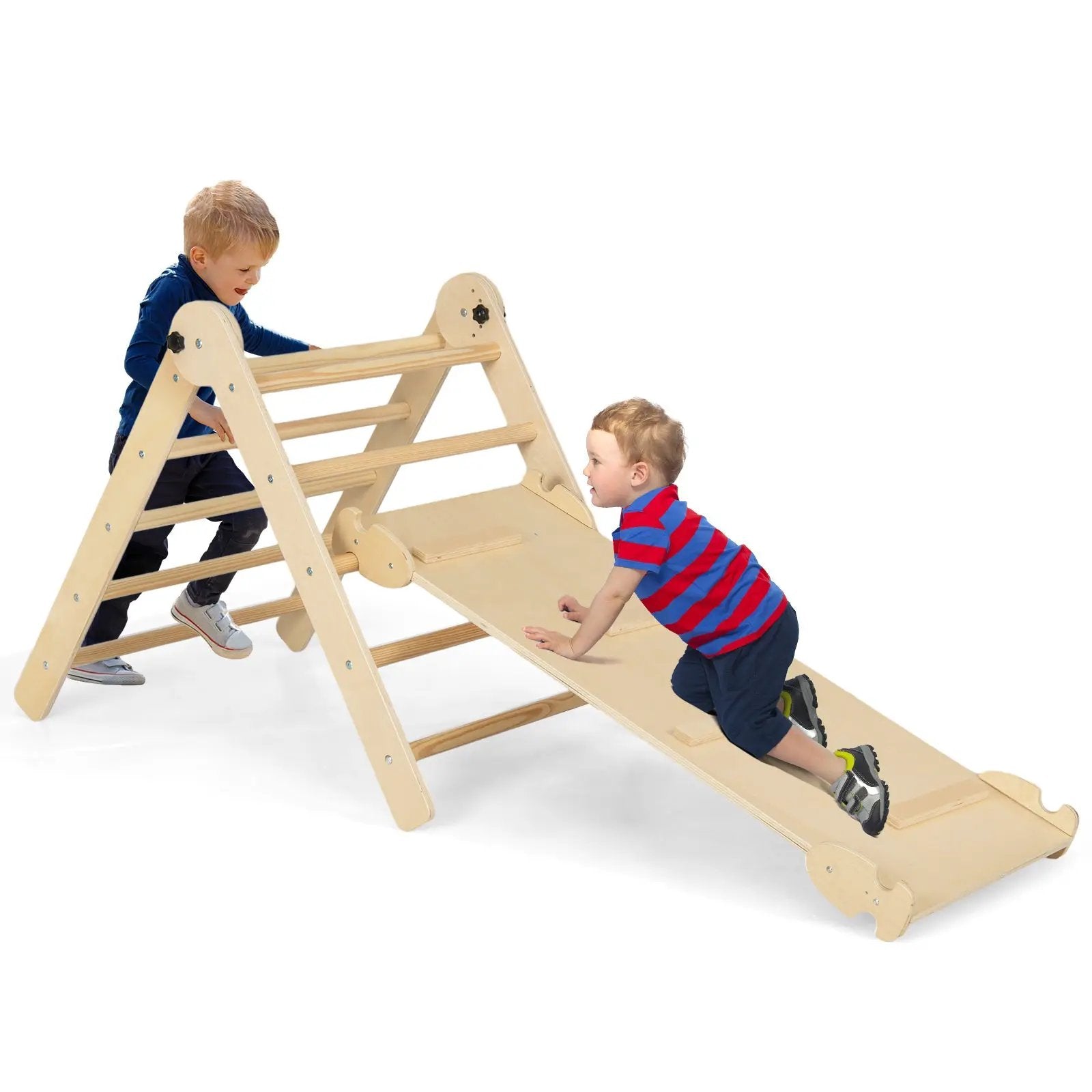 3-in-1 Climbing Set Foldable and Adjustable Kids Triangle Set by DirectDeals