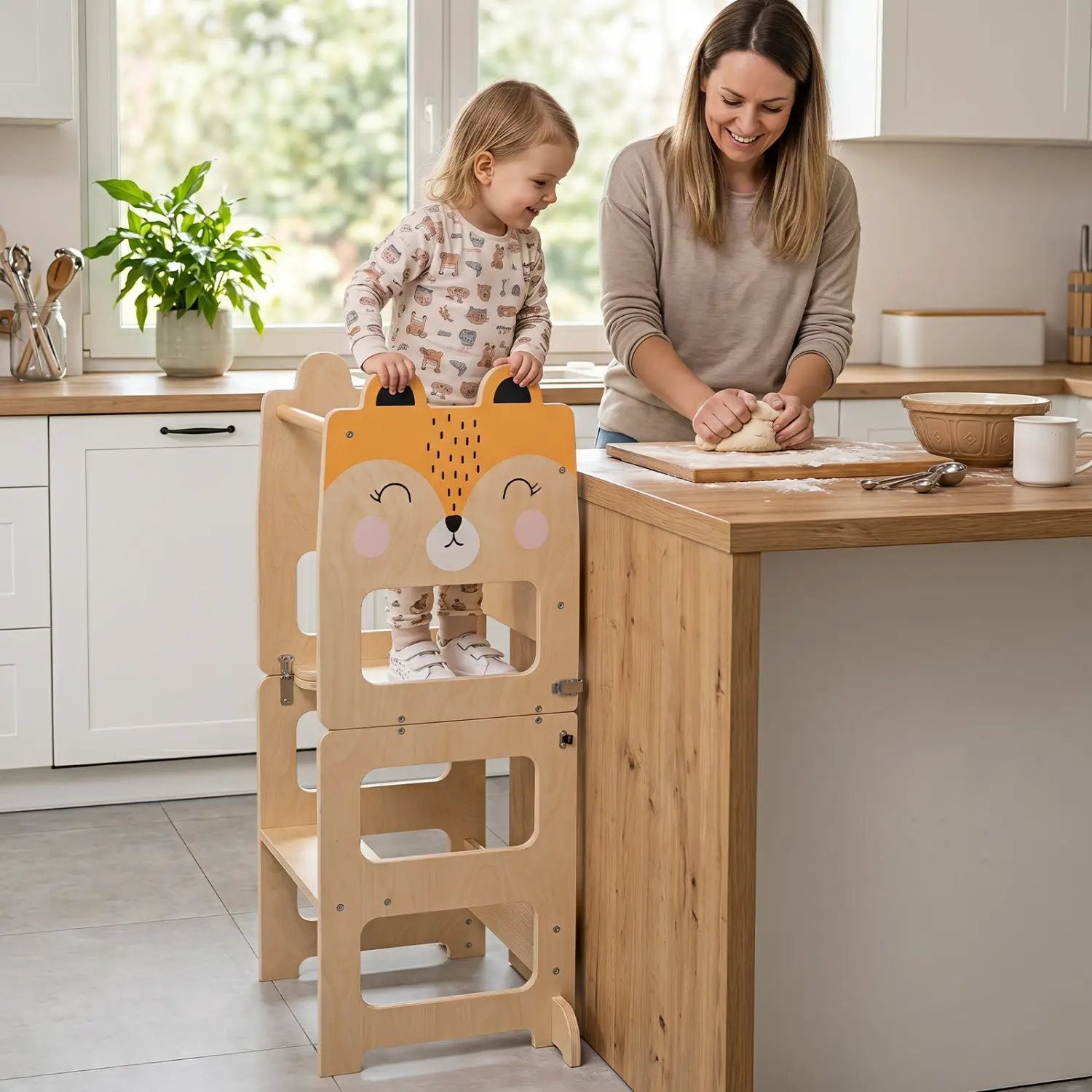 3-in-1 Wooden Kids Step Stool with Chalkboard by DirectDeals