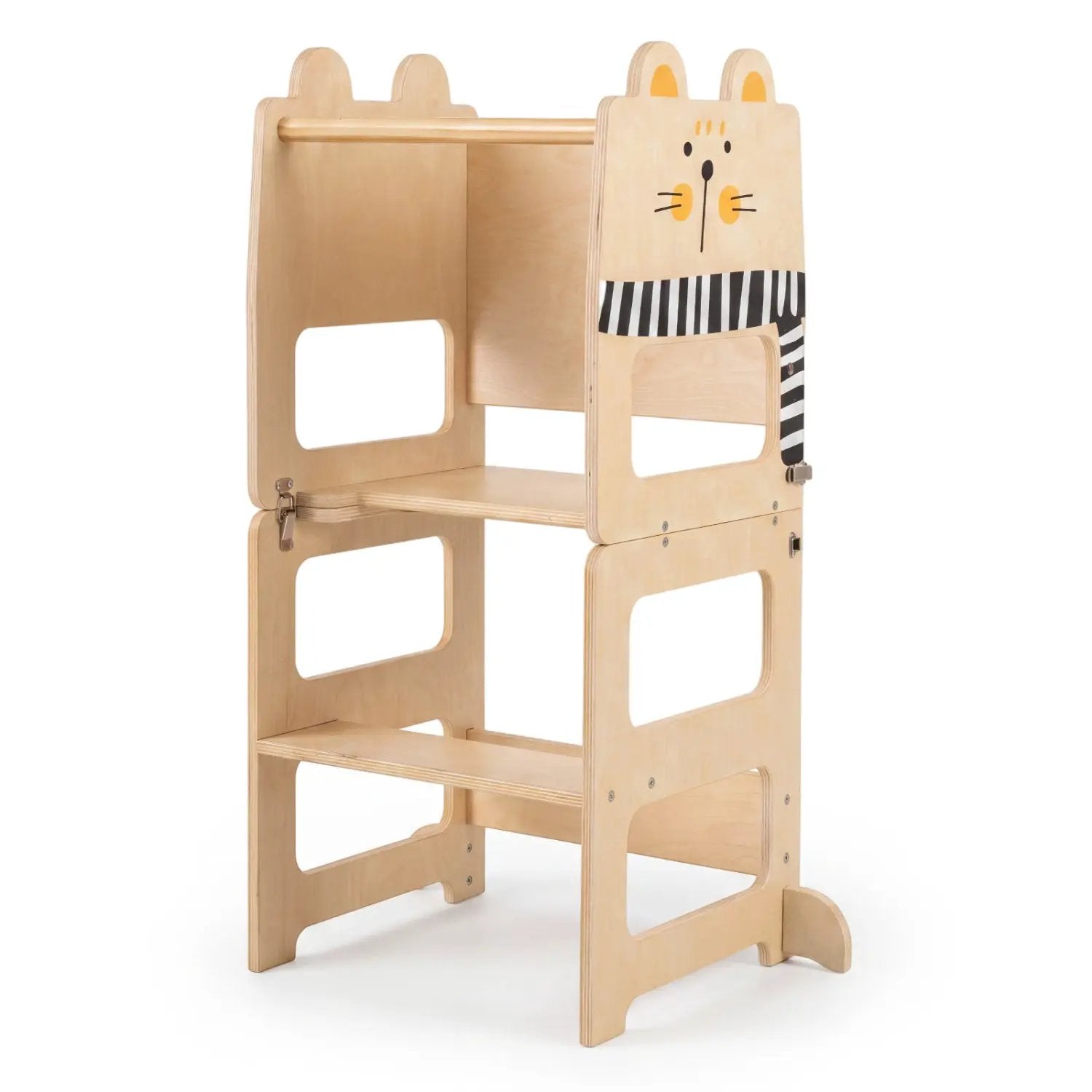3-in-1 Wooden Kids Step Stool with Chalkboard by DirectDeals