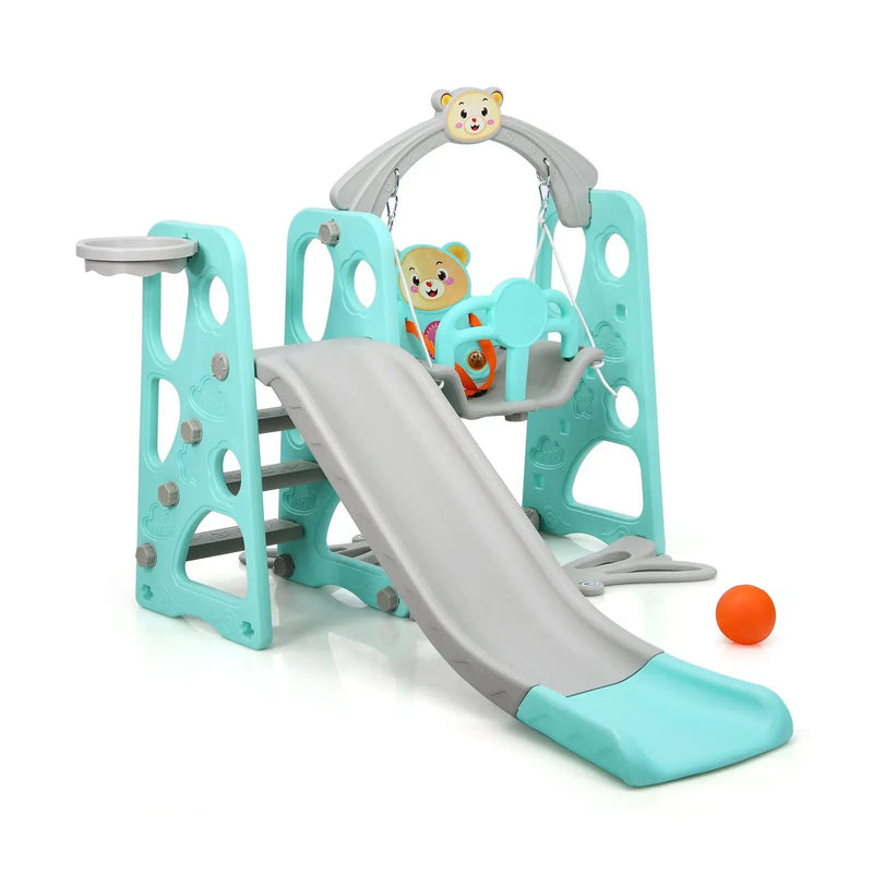 3 in 1 Toddler Climber and Swing Set Slide Playset by DirectDeals