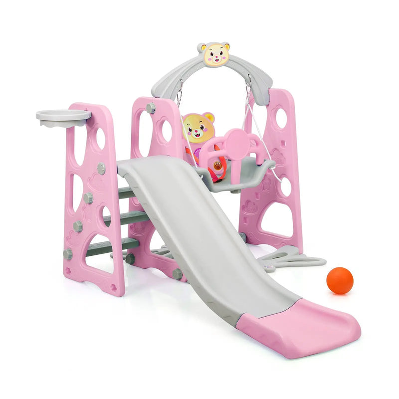 3 in 1 Toddler Climber and Swing Set Slide Playset by DirectDeals