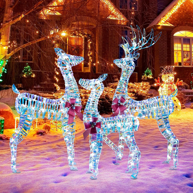 3-Piece Large Lighted Christmas Reindeer Family by DirectDeals