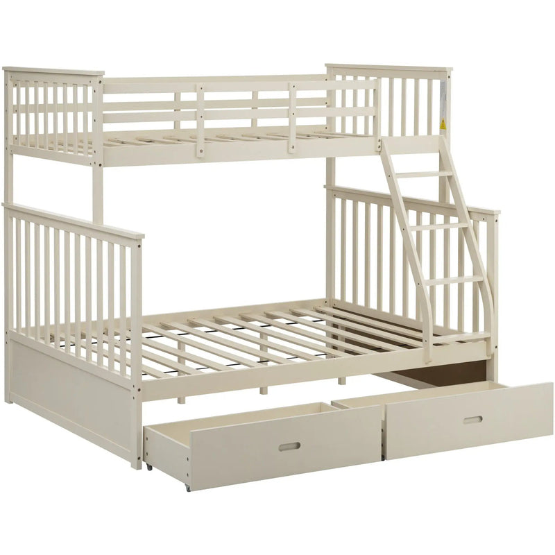 Bunk Bed With Ladder, And Safety Guard Rails by HouseOfZazla