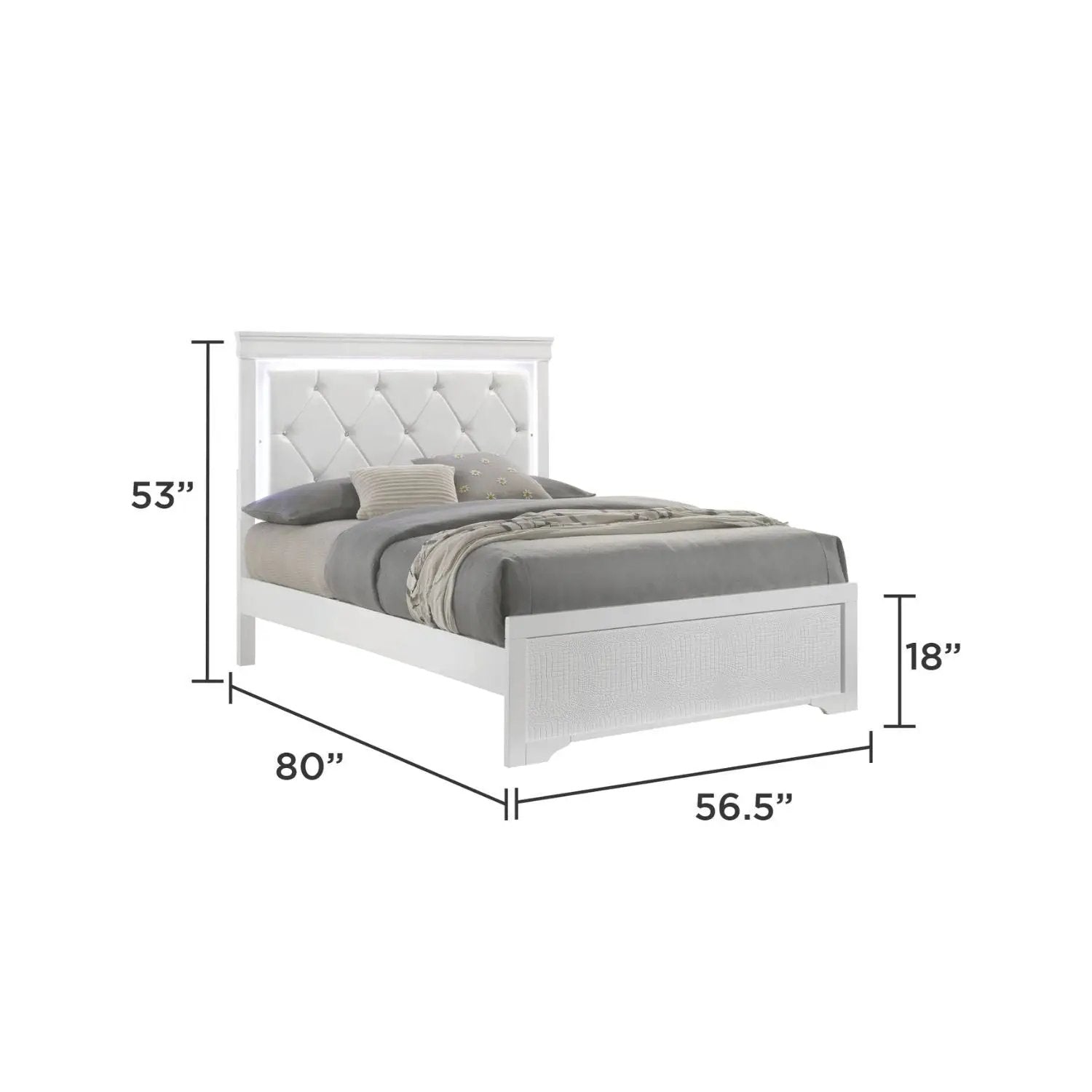 Blaze - Bedroom Set With LED Headboard by HouseOfZazla